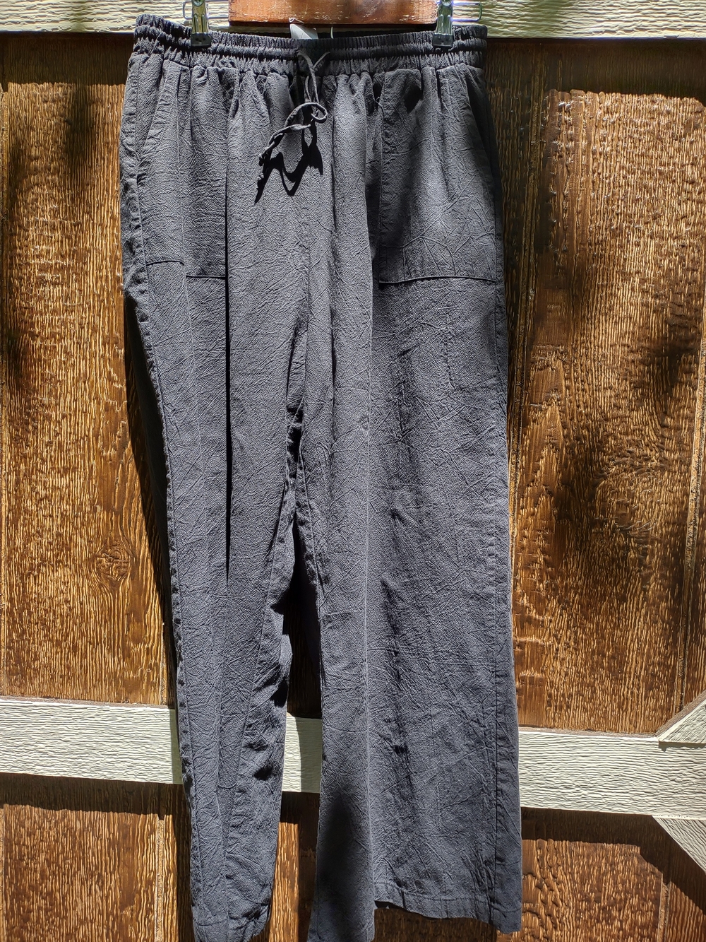 URATOT Black Cotton Pull On Baggy Pant Women's Size XL